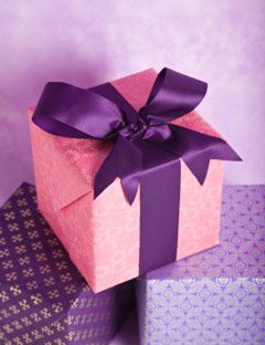 purple and pink presents