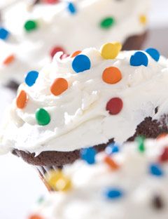 closeup of cupcakes