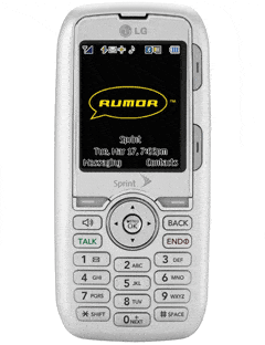 white rumor sprint cell phone