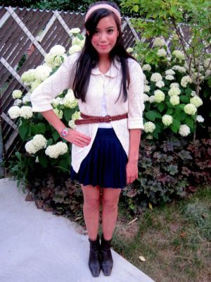 school girl inspired outfit