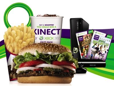 burger king kinect prize pack