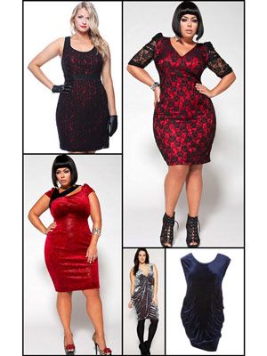 plus size red holiday dress