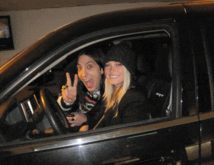 Jasmine & Andrew in car