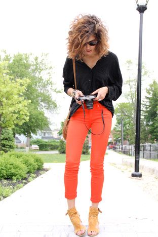 Christina Orange Pants