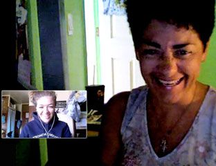 Skype Date with Mom!
