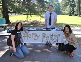 we joined the harry potter club on campus!
