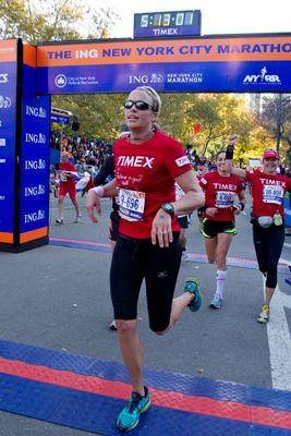 Jennie Finch Finishing Marathon