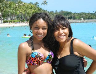 my mom and i in hawaii!
