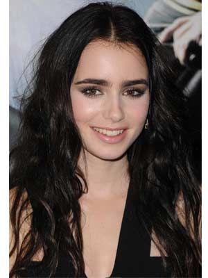 Lily Collins Grungy Glam
