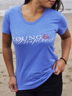 young & inspired t-shirt