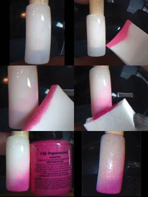 pink ombre manicure