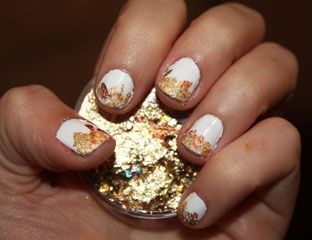Gold Flake Manicure