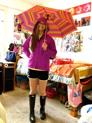 college rain gear