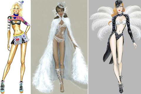 sketches from the victoria's secret fashion show