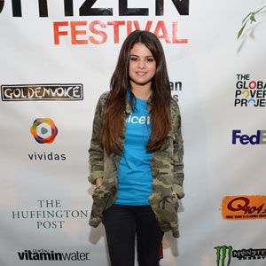 Selena Gomez in Camo Jacket