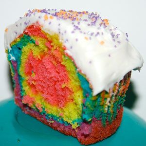 tie-dye cupcake