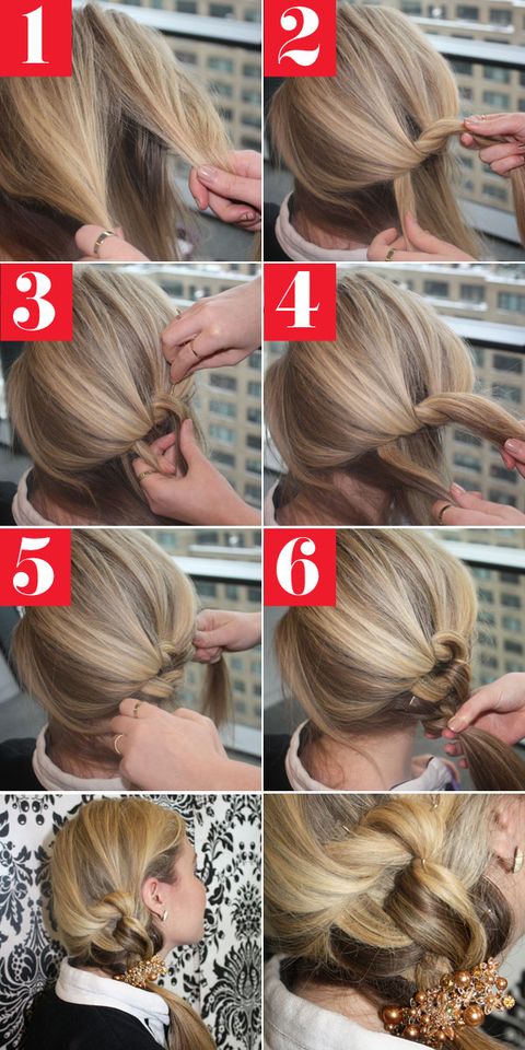 knotted ponytail tutorial