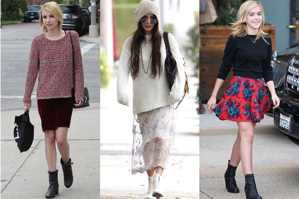 sweaters to wear with skirts