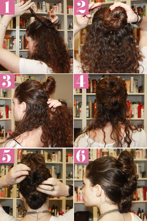 curly hair style tutorial