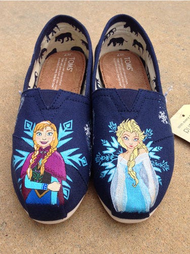 Etsy Frozen Sneakers - Frozen Fan Gear