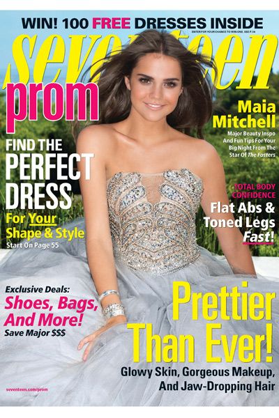 Maia Mitchell Seventeen Prom Cover