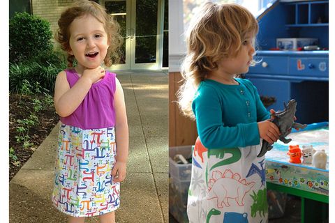 Child, Baby & toddler clothing, Summer, Toddler, Blond, Day dress, Shelf, One-piece garment, Pattern, 