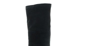 Footwear, Boot, Shoe, Leather, Costume accessory, Black, Knee-high boot, Fashion design, Synthetic rubber, Riding boot, 
