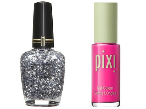 10 Mani Pedi Polish Combinations Best Color Pairings Silver Glitter Hot Pink