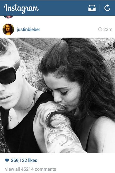 Justin Bieber And Selena Gomez Instagram