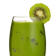 Green, Drink, Glass, Hardy kiwi, Alcoholic beverage, Tableware, Drinkware, Liquid, Fruit, Produce, 