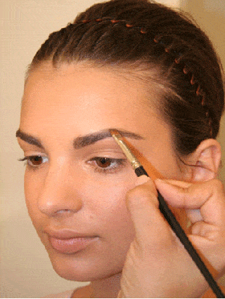 quinceanera make-up eyebrows