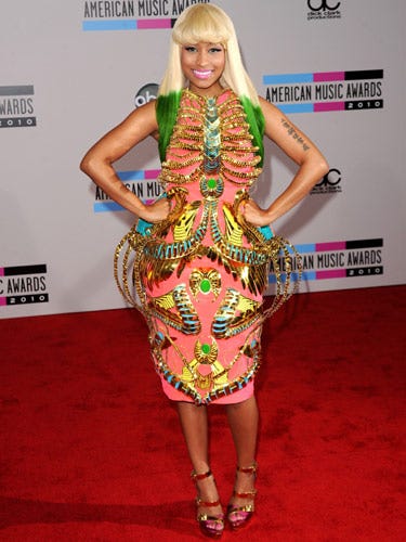 prom bad nicki minaj dresses looks worst carpet celebrity celeb