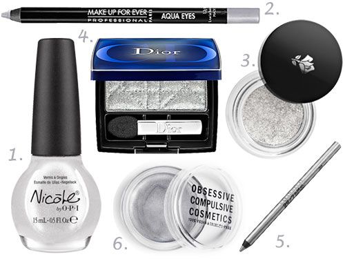 light silver eyeshadow