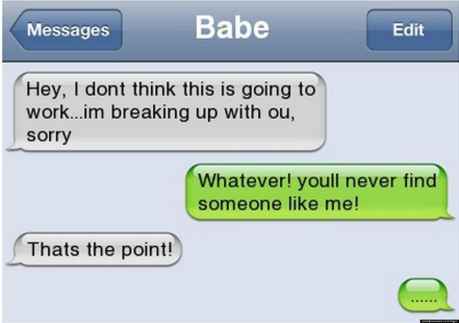 mean break up text messages