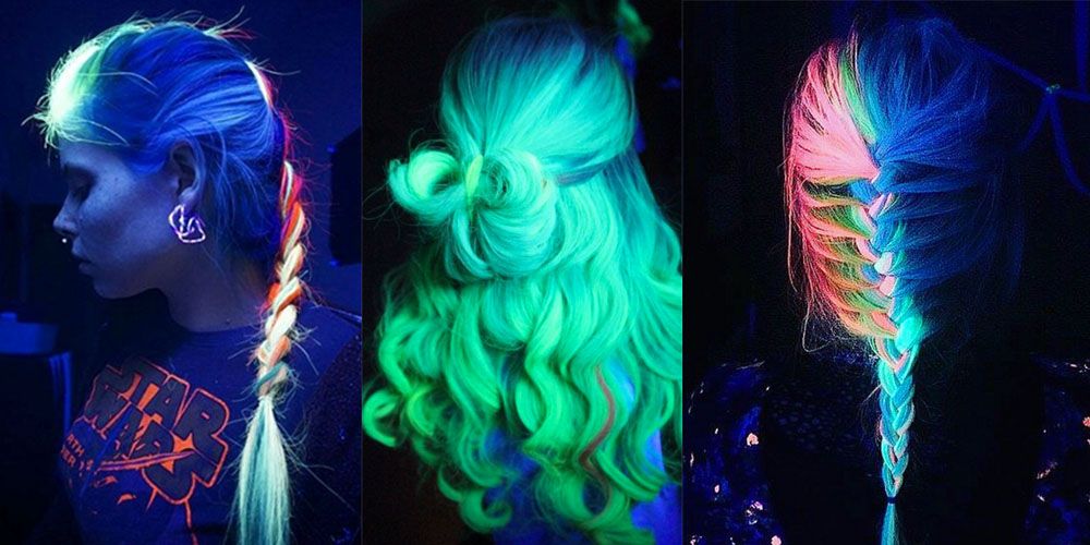 Glow in the dark hair 🌙🌙🌙, Hair Dye