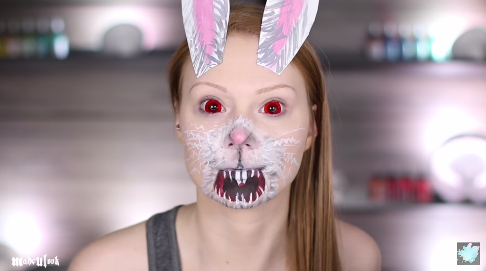 This Killer Bunny Makeup Tutorial Is Terrifying