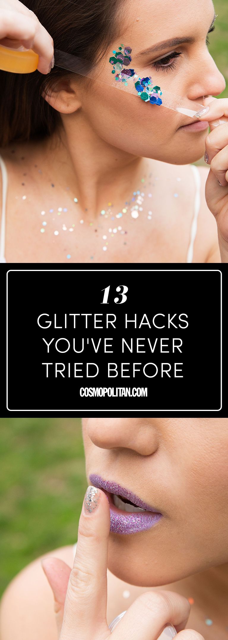 How to Wear Glitter on Your Face