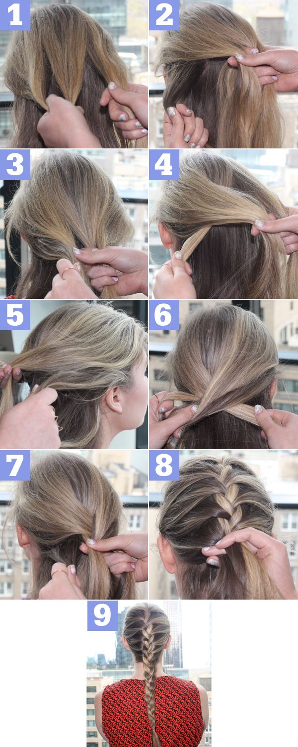 How to French Braid Your Hair StepbyStep Photo Tutorial  POPSUGAR Beauty