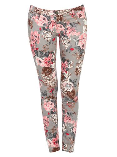 Cute Printed Patterned - Floral, Polka Dot, Star Jeans