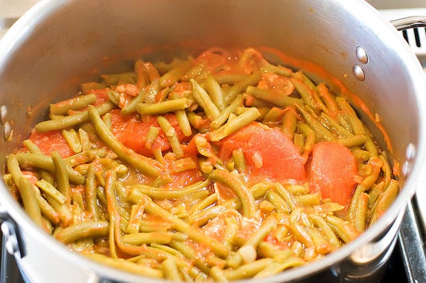 Green Beans with Tomatoes