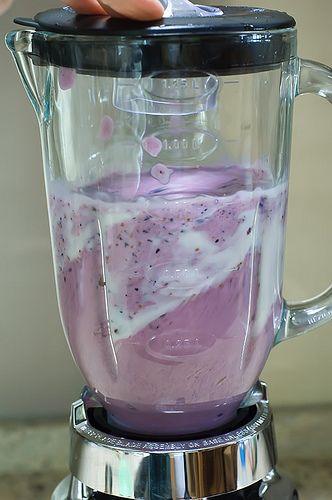 Blueberry Smoothie Made With a Mason Jar Blender - In My Own Style
