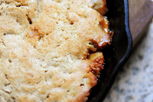 Cast Iron Apple Spice Skillet Cake - A Joyfully Mad Kitchen