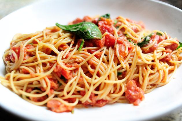 Pasta With Tomato-Blue Cheese Sauce
