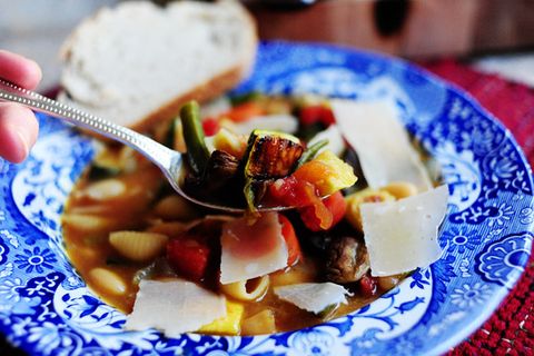 healthy soup recipes roasted vegetable minestrone