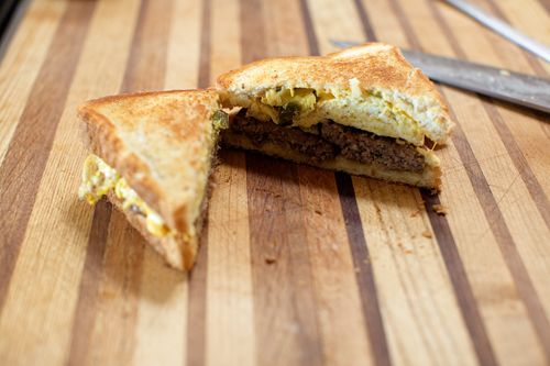 Breakfast Grilled Cheese Sandwich - Dad With A Pan