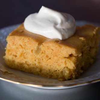 Pumpkin Cake with Whiskey Whipped Cream