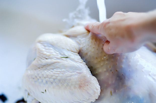 should you wash a brined turkey