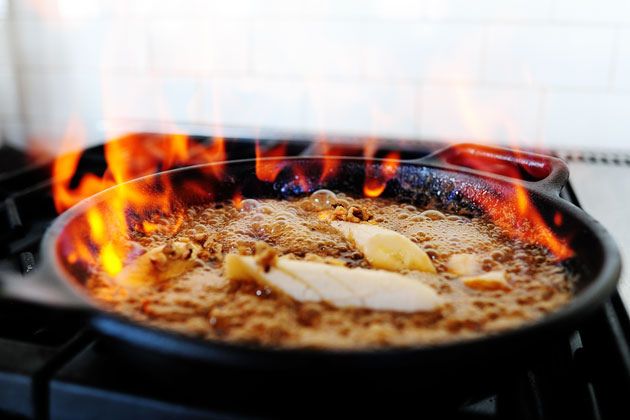 Skillet Bananas Foster - Dutch Oven Daddy - Cast Iron Living