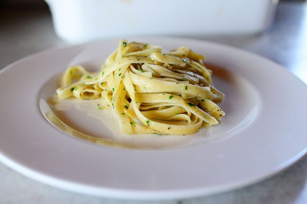 Buttery Lemon Parsley Noodles