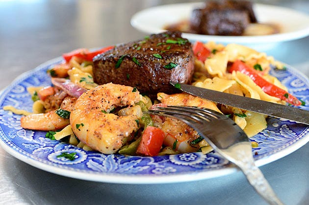 Surf & Turf Cajun Pasta Surf & Turf Cajun Pasta